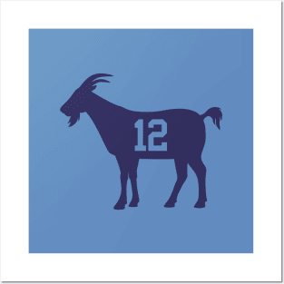 MEM GOAT - 12 - Light Blue Posters and Art